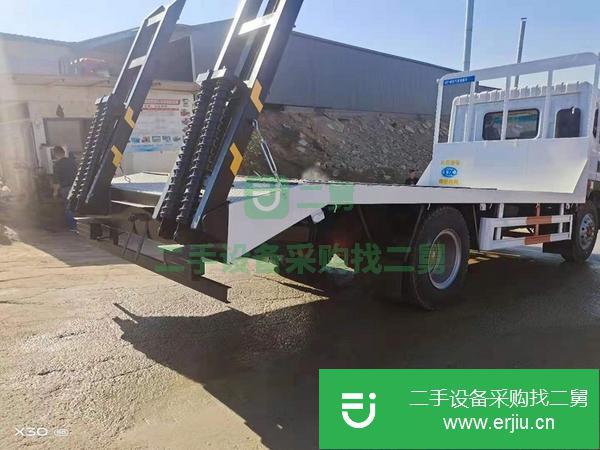 浙江出售二手國六東風多利卡康明斯195馬力單橋平板運輸車