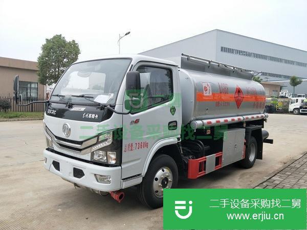 湖北出售二手國六5噸東風多利卡4.5立方油罐車