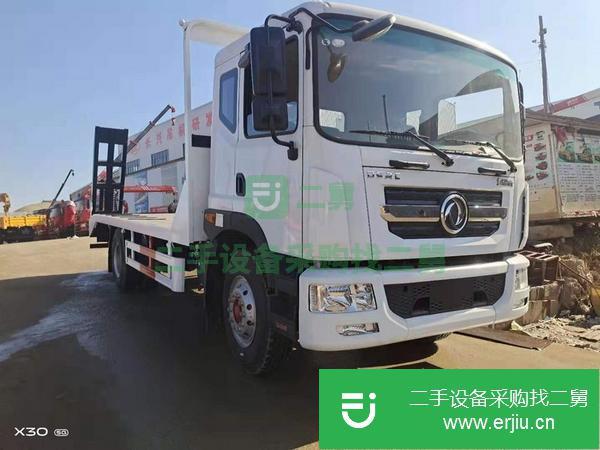 浙江出售二手國六東風多利卡康明斯195馬力單橋平板運輸車