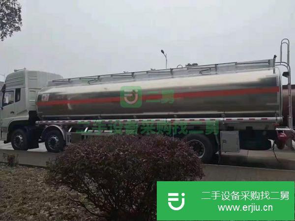 山東出售二手東風天龍前四后八鋁合金油罐車