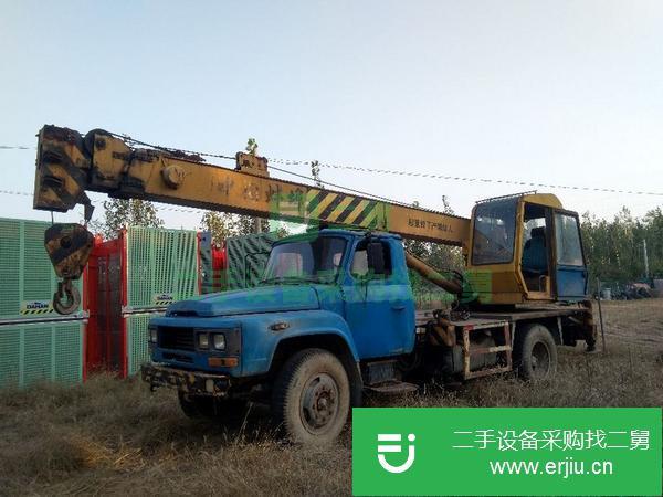 河北出售二手蚌埠八噸吊車原車漆無事故無漏油干活車子