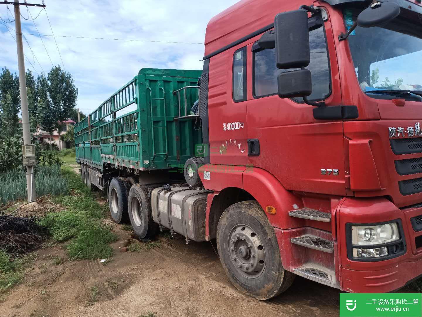 河北出售二手陜汽重卡375馬力半掛車