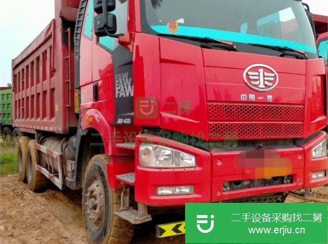 江蘇出售二手一汽解放J6P自卸車