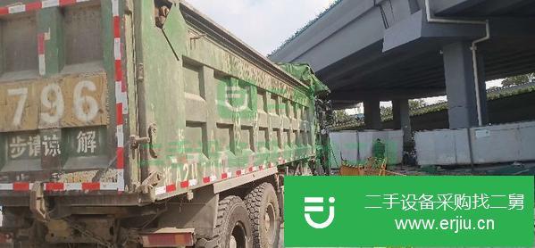 山東出售二手陜汽德龍前四后八國(guó)五7.2米自卸車