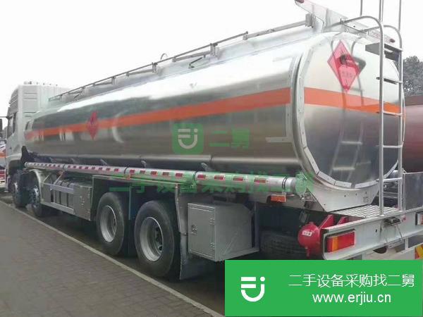 山東出售二手東風天龍20噸鋁合金油罐車國六包上牌
