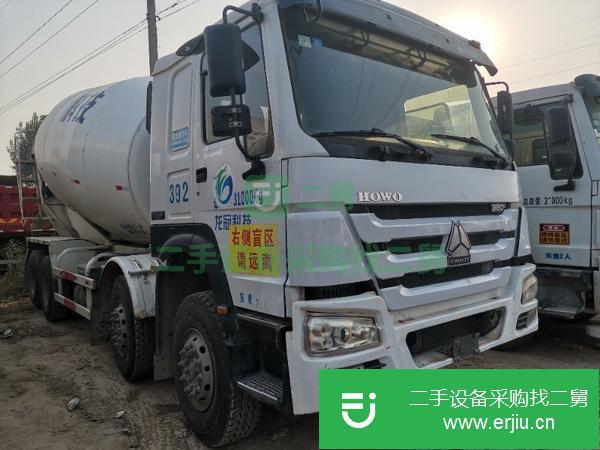 湖北出售二手豪沃前四后八20方混凝土攪拌車