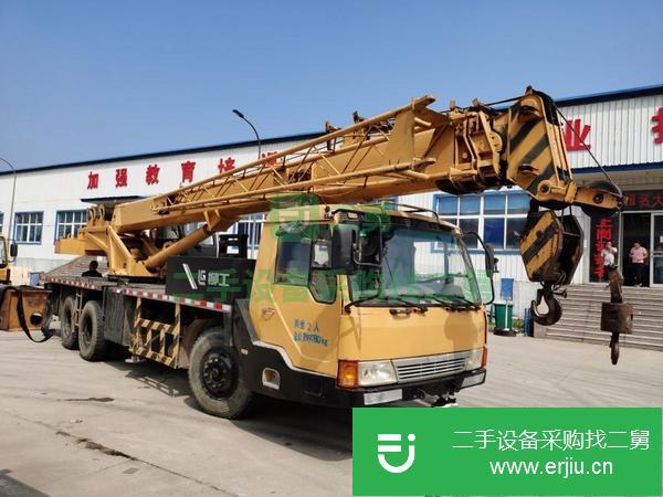 山東出售二手柳工12噸四節臂吊車原車油漆無任何事故