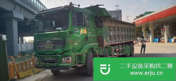 山東出售二手陜汽德龍前四后八國(guó)五7.2米自卸車