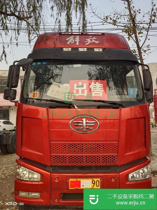 河北出售二手解放牽引車，350馬力國四單驅，全保險，輪胎強