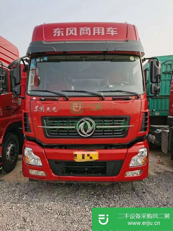河北出售二手東風(fēng)天龍牽引車，450馬力 精品車頭帶四路監(jiān)控，車況原版輪胎九成