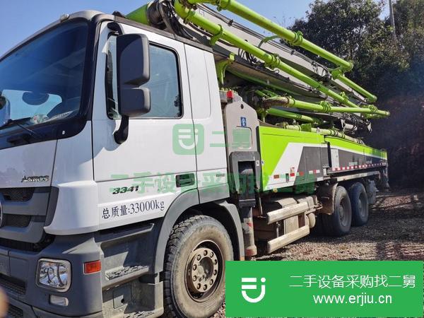 湖北出售二手中聯18年國五49米泵車