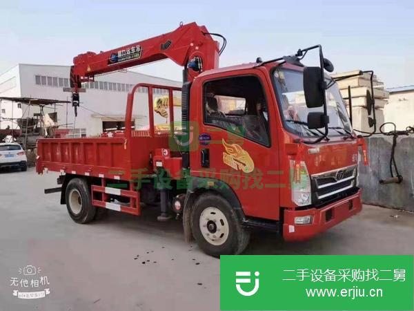 安徽出售二手5噸重汽豪曼隨車吊