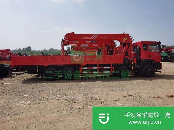 浙江出售二手東風前四后八12噸玉柴270馬力隨車吊