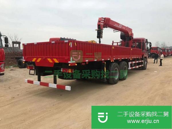 湖北出售二手陜汽軒德后八輪270馬力隨車吊