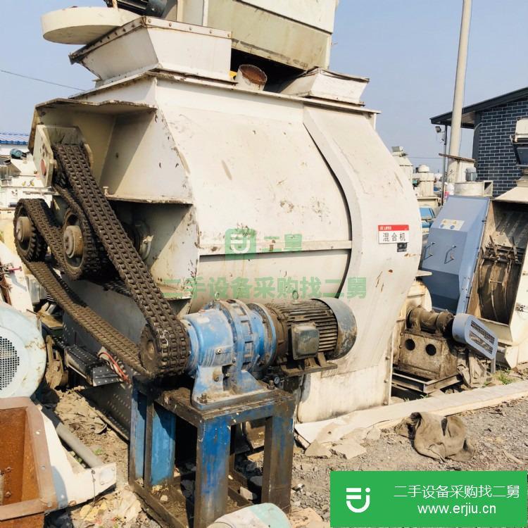 山東出售二手雙軸槳葉式飼料混合機