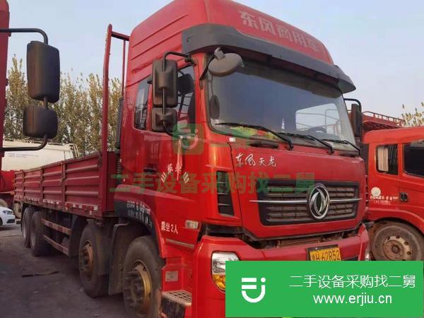 廣東出售18年國五9.6米東風天龍平板貨車,350馬力雷諾發動機