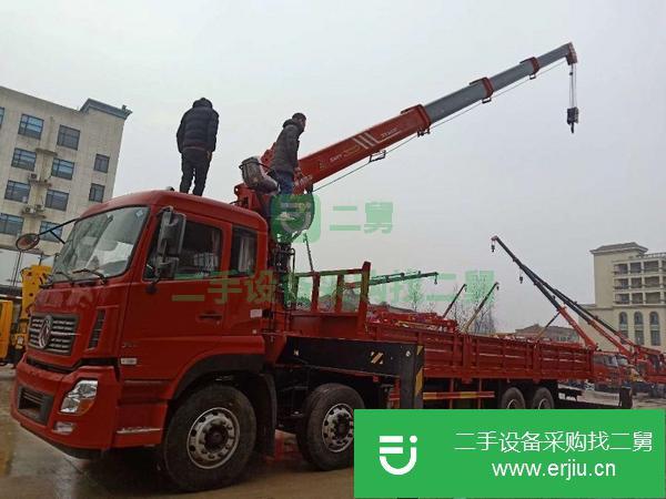 浙江出售二手東風(fēng)天龍后八輪12噸隨車吊