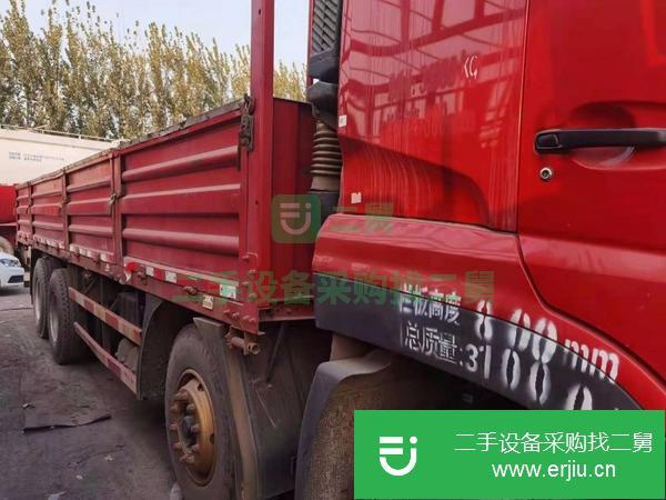 廣東出售18年國五9.6米東風天龍平板貨車,350馬力雷諾發動機