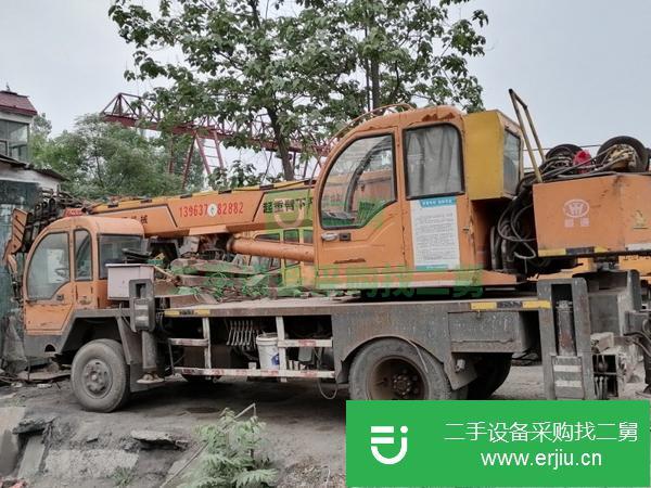 山東出售二手徐工十噸吊車油電三用