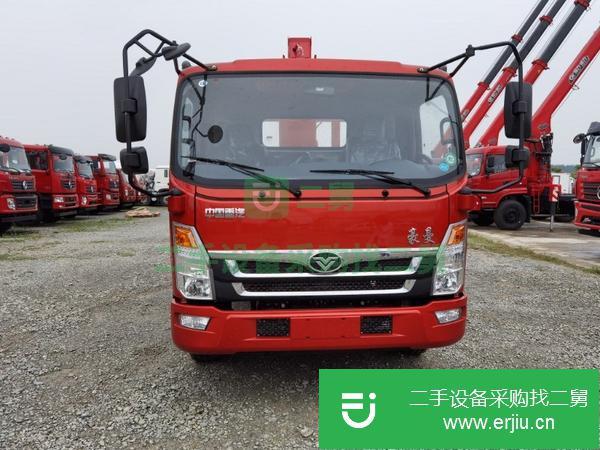 湖北出售二手重汽豪曼程力5噸藍牌隨車吊