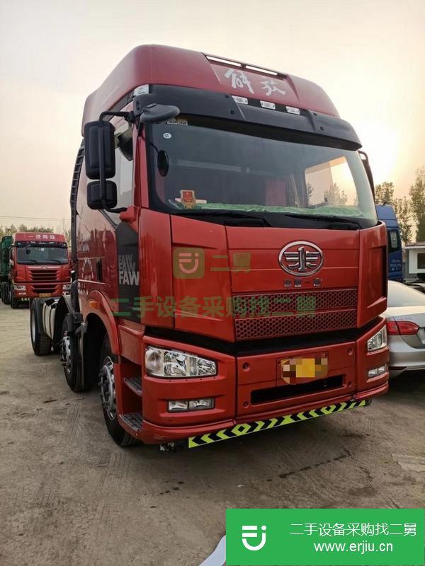 河北出售全保險解放牽引車，420馬力，輪胎99新，車況原版