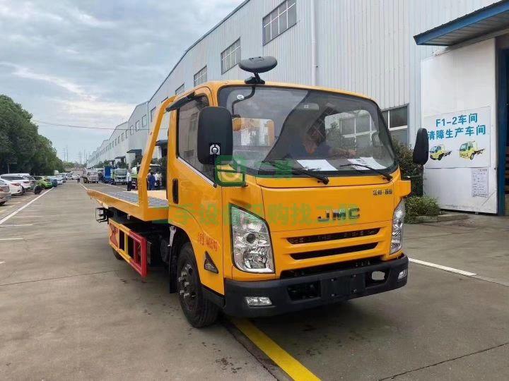 湖北出售二手的解放藍牌一托二清障車，分期購車更劃算