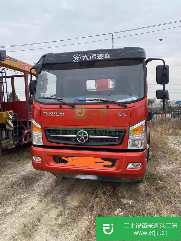 湖北出售二手18年大運藍牌隨車吊