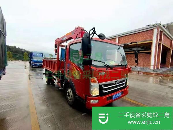 山西出售二手重汽豪曼五噸4節臂130馬力隨車吊