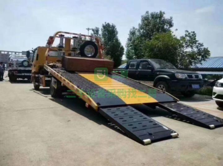 湖北出售二手的解放藍牌一托二清障車，分期購車更劃算