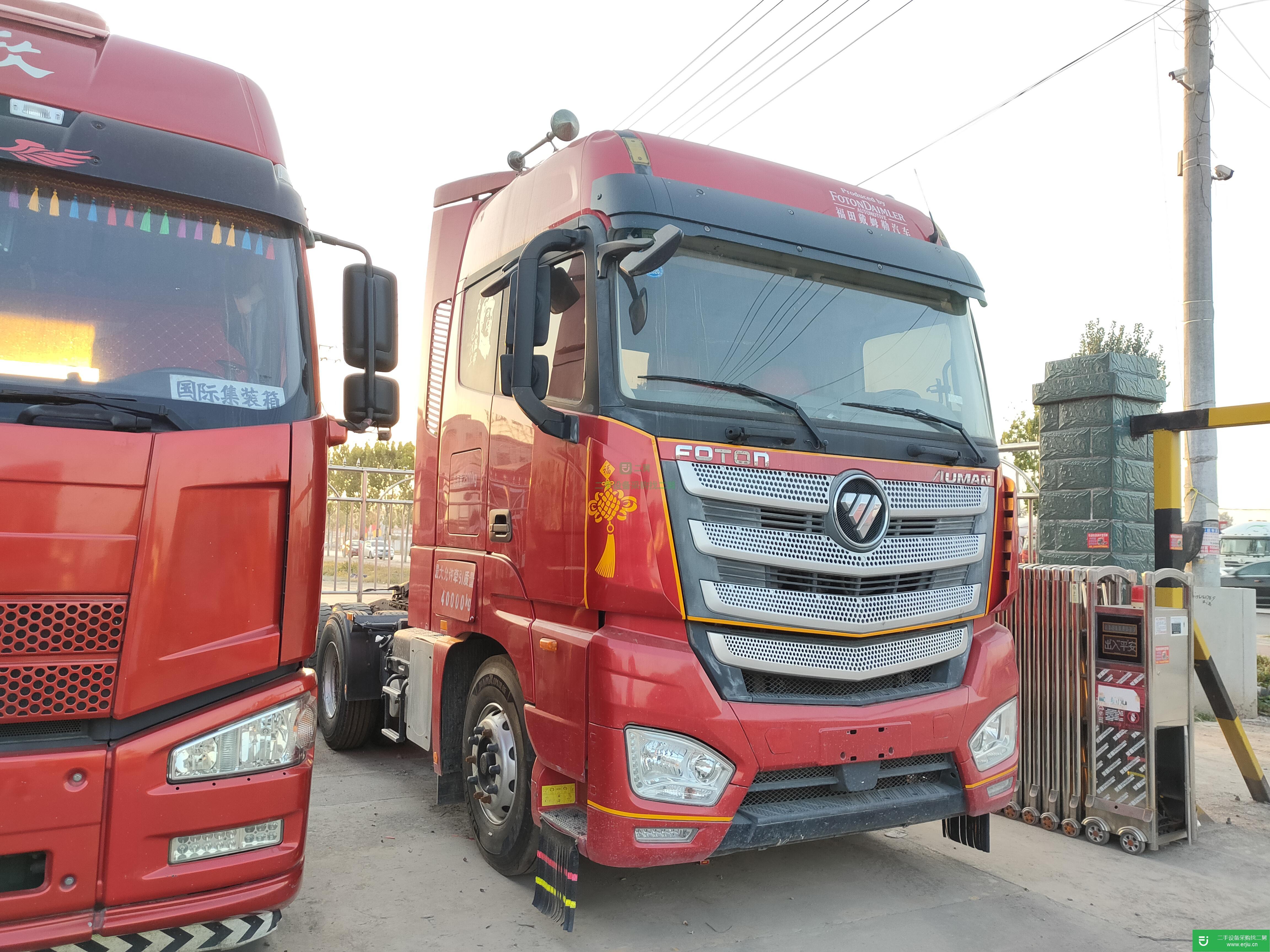 山東出售二手福田歐曼510馬力牽引車
