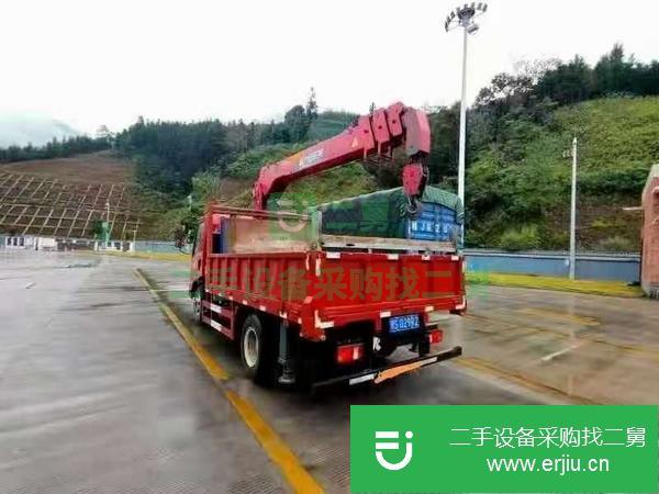 山西出售二手重汽豪曼五噸4節臂130馬力隨車吊