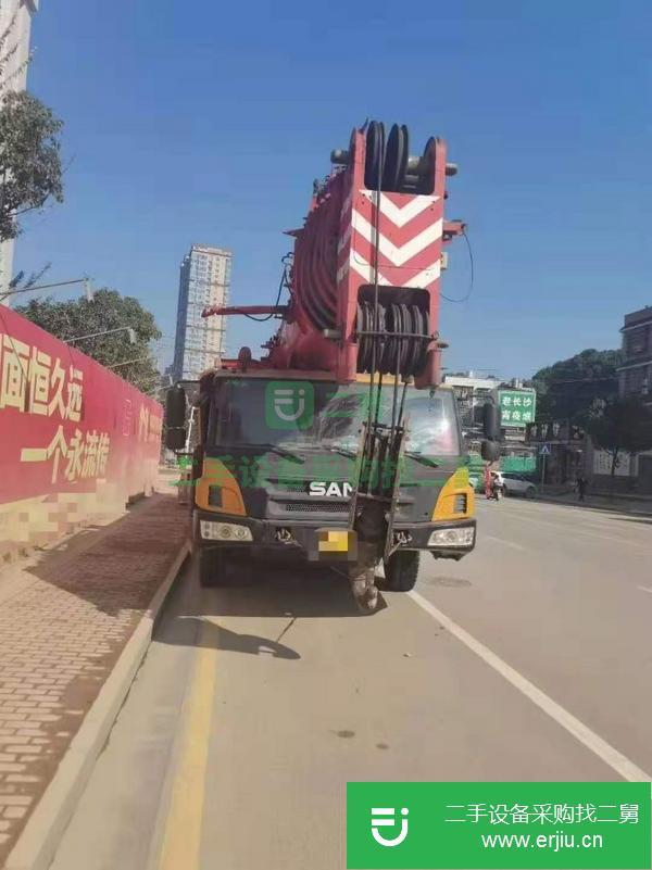 廣東出售二手三一100噸汽車吊,32.5噸配重,60米主臂,帶配重后移