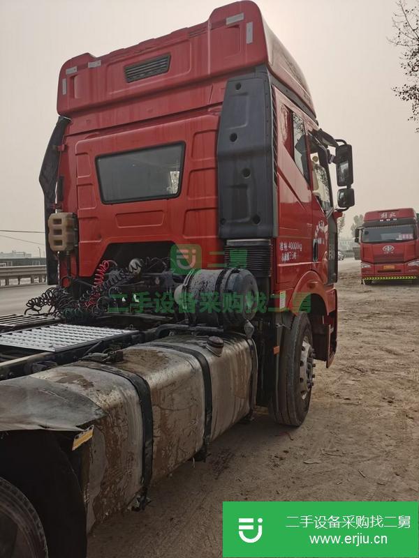 河北出售二手解放牽引車，350馬力國五，雙驅原車原版,審車堅強險輪胎自己看