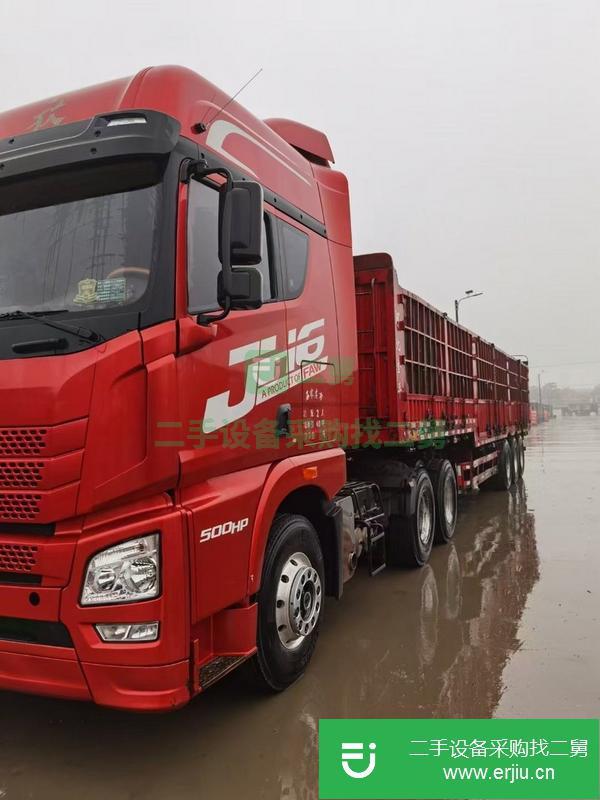 河北出售二手解放牽引車.500馬力，車況精品，輪胎九成