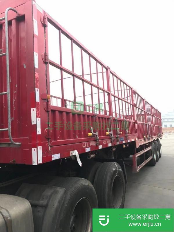 河北出售二手13米高欄半掛車