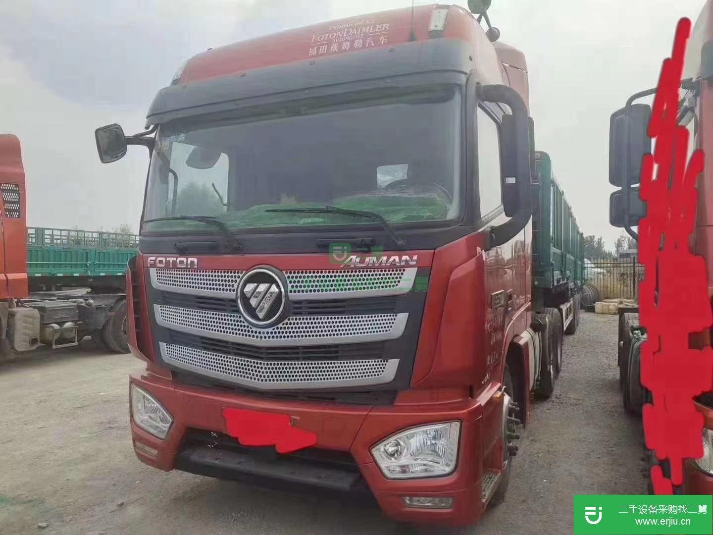 山東出售二手福田歐曼半掛車(chē)