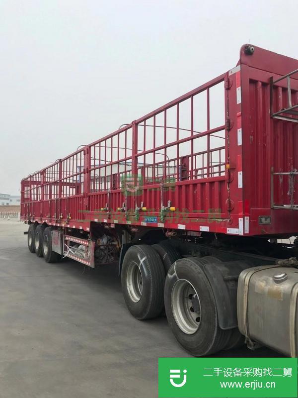 河北出售二手13米高欄半掛車