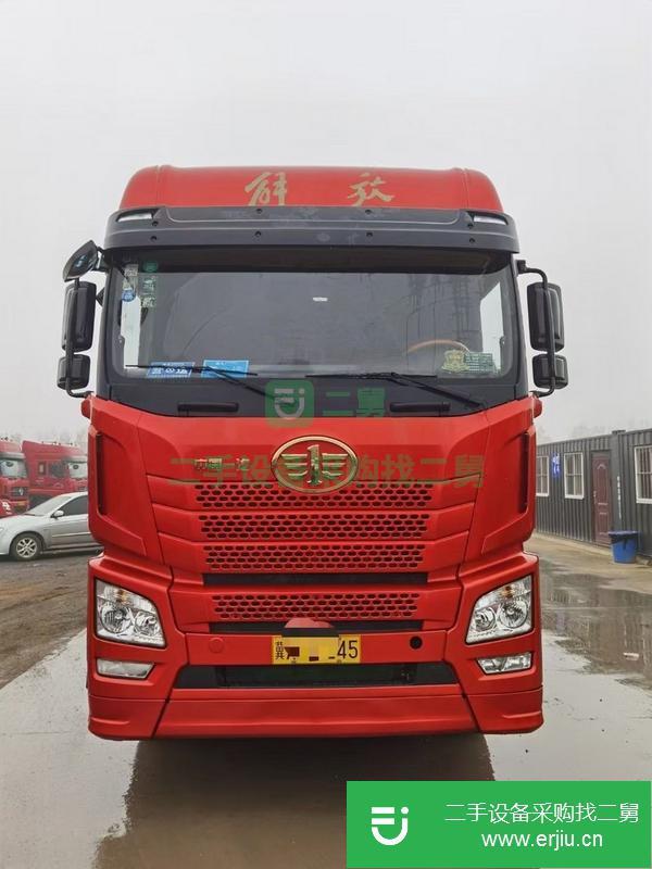 河北出售二手解放牽引車.500馬力，車況精品，輪胎九成
