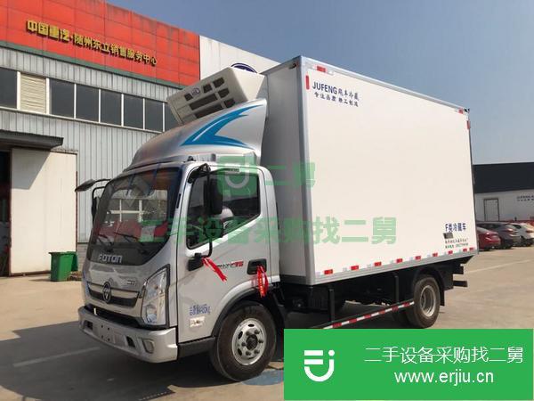 湖北出售二手福田藍牌4米2國六156馬力冷藏車