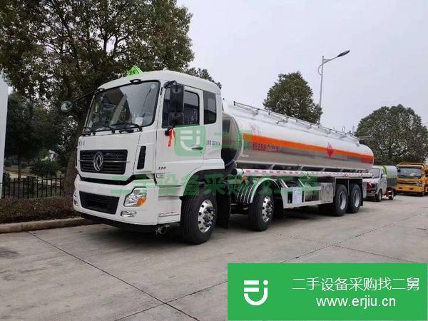 山西出售二手東風天龍20噸350馬力鋁合金運油車