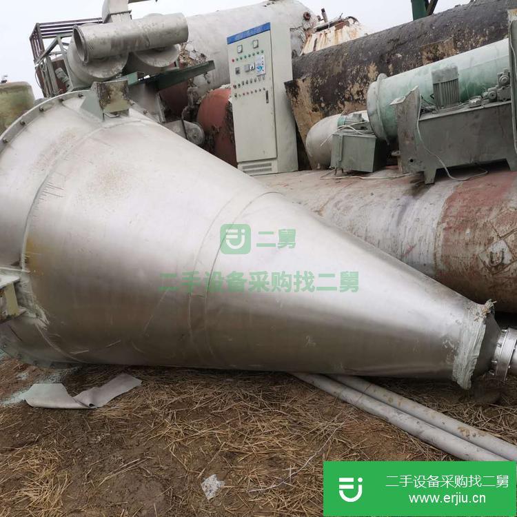 山東出售二手臥式螺帶混合機