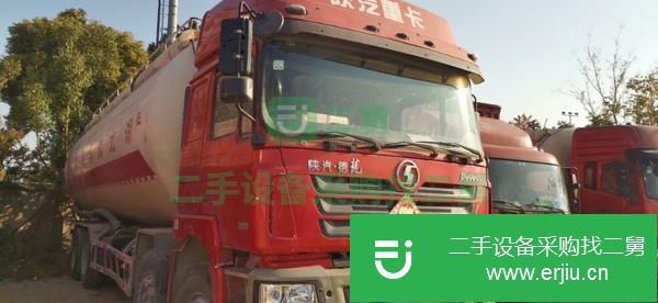 江蘇出售二手德龍F3OOO散裝水泥罐車375馬力國四