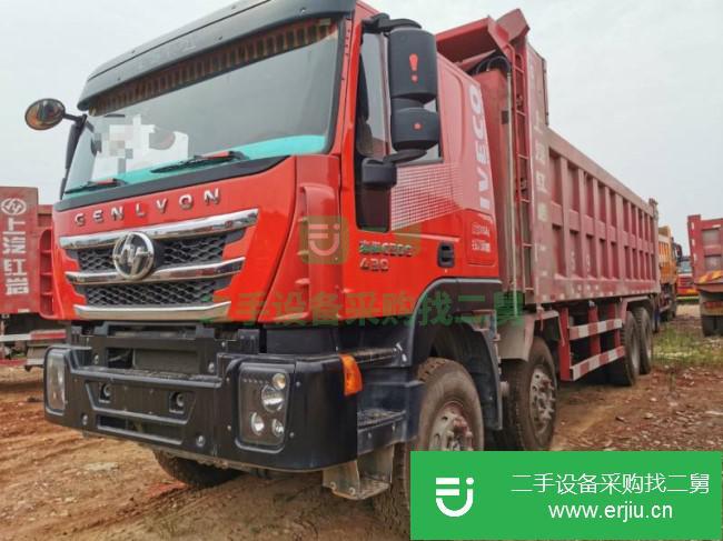 江西出售二手上汽紅巖前四后八8.2米自卸車