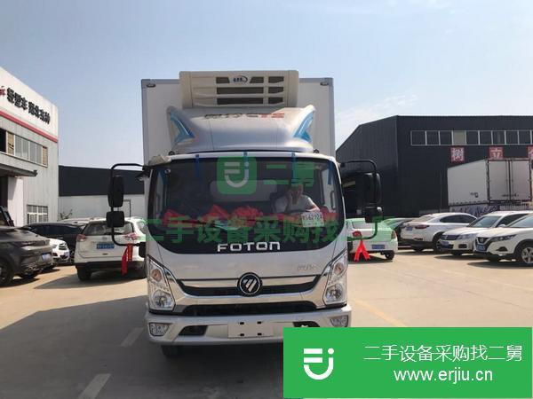 湖北出售二手福田藍牌4米2國六156馬力冷藏車