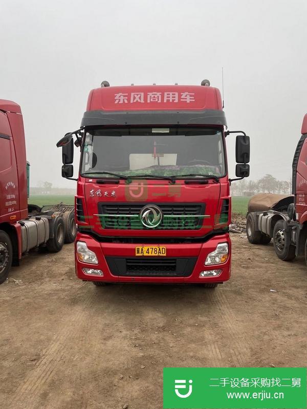 湖北出售東風天龍牽引車，420馬力輕盈版！全車鋁合金輪轂三包輪胎9成新！