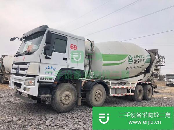 河南出售二手國五豪沃大14方攪拌車