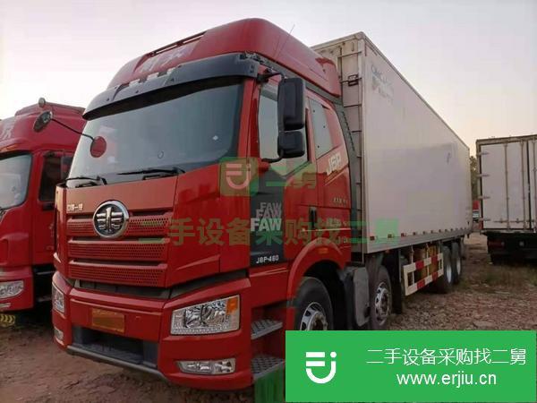 安微出售二手一汽解放J6P460馬力9米6前四后八冷藏車