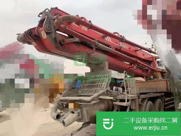 河北出售二手五十鈴叉腿37米泵車干活不多長沙戶
