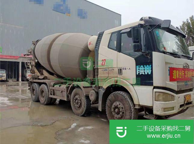 山東出售二手一汽解放16方攪拌車