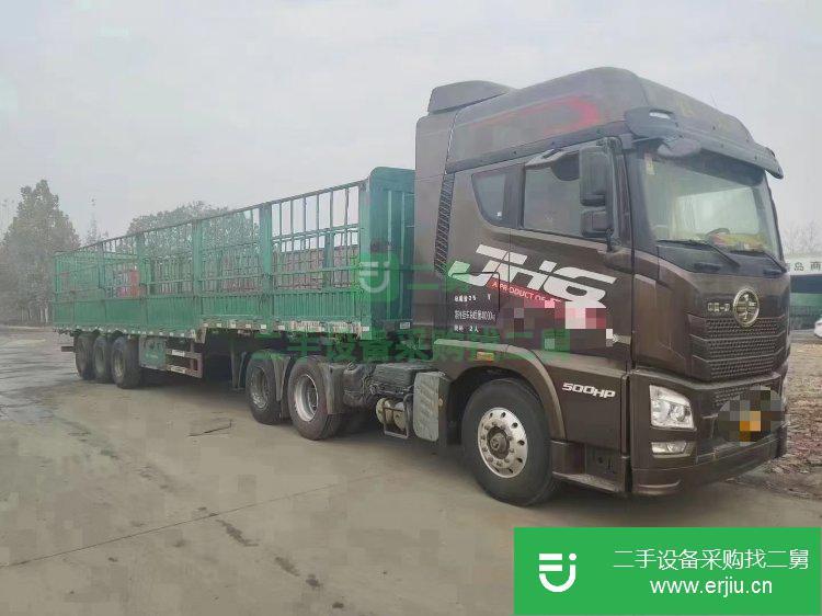 山東出售二手青島解放508馬力半掛車